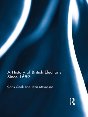 cover image of A History of British Elections since 1689